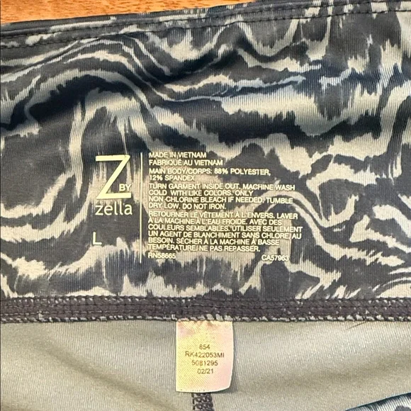 Zella Navy and Light Blue Patterned Jeggings - Picture 2 of 2